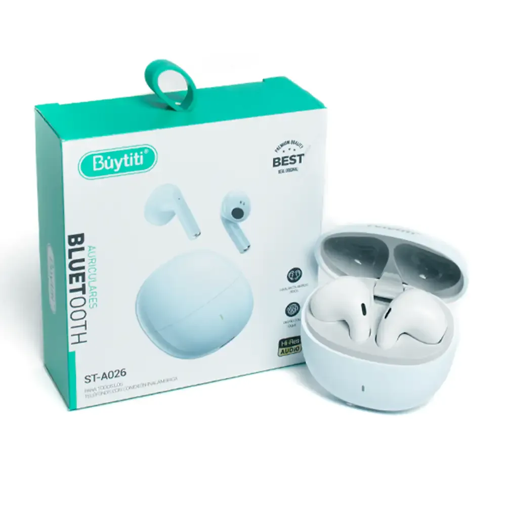 Auriculares inalámbricos bluetooth buytiti diseño con toque, rango de comunicacion 10m / st-a026