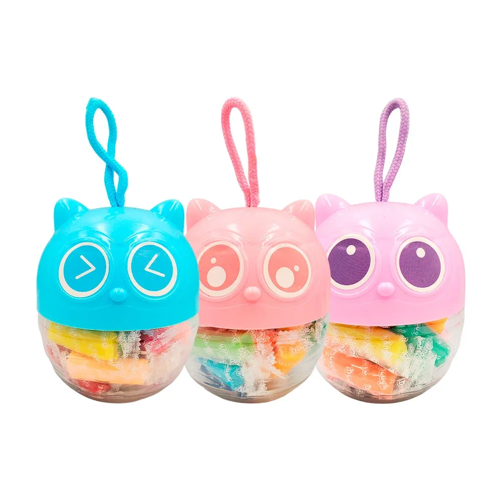 Bote con diseño de animalito, 18 masas moldeables + accesorios, variedad
