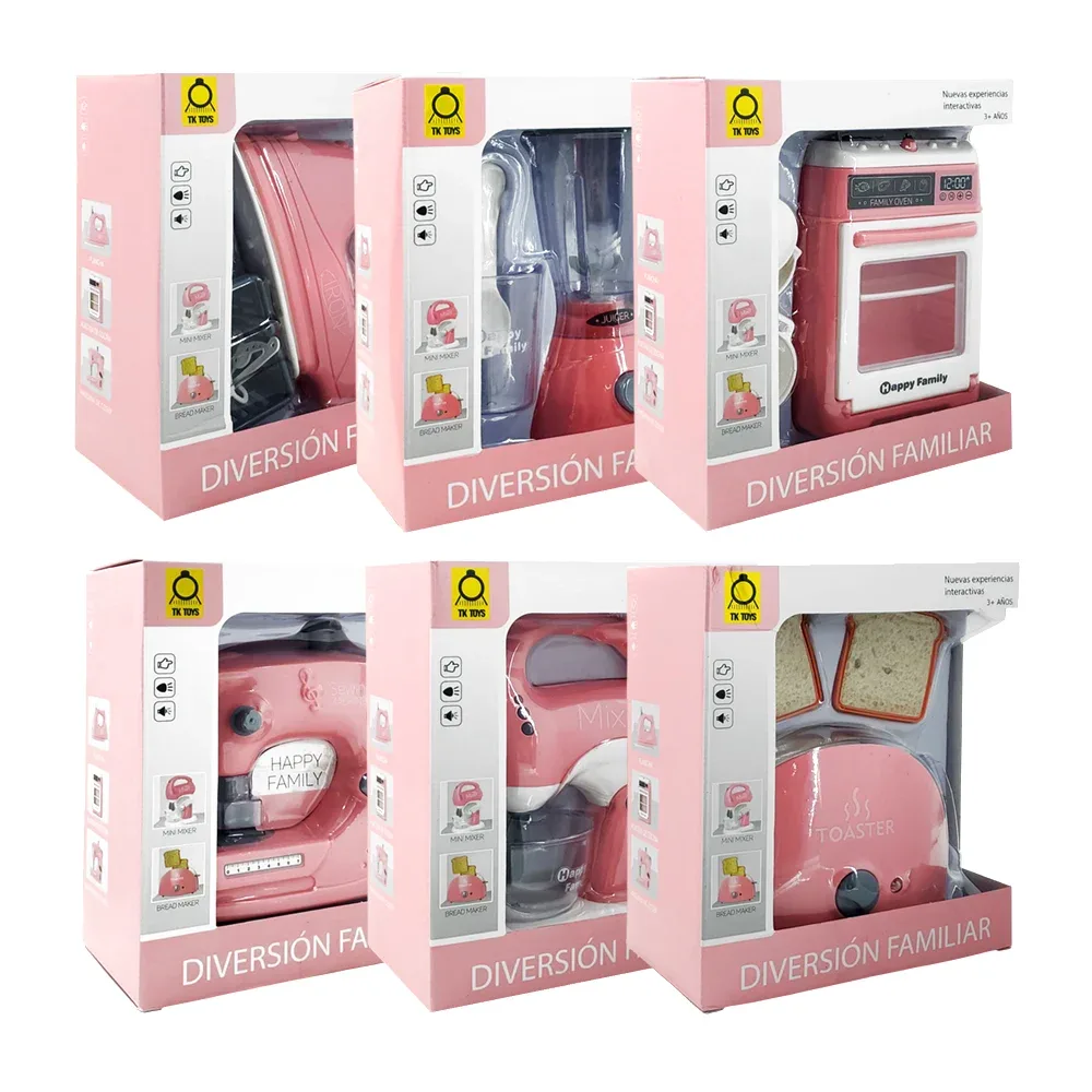 Electrodomestico de juguete con movimiento y sonido, tk toys /varios modelos