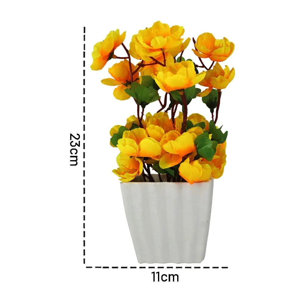 Maceta decorativa con flores artificiales / fac9449 / R1149