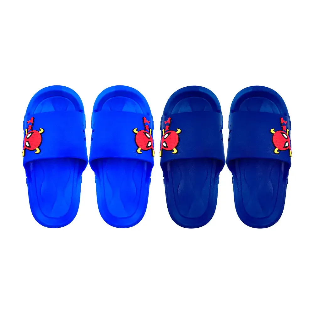 Par de sandalias tipo chanclas de metedera con diseño de personaje animado, variedad de colores