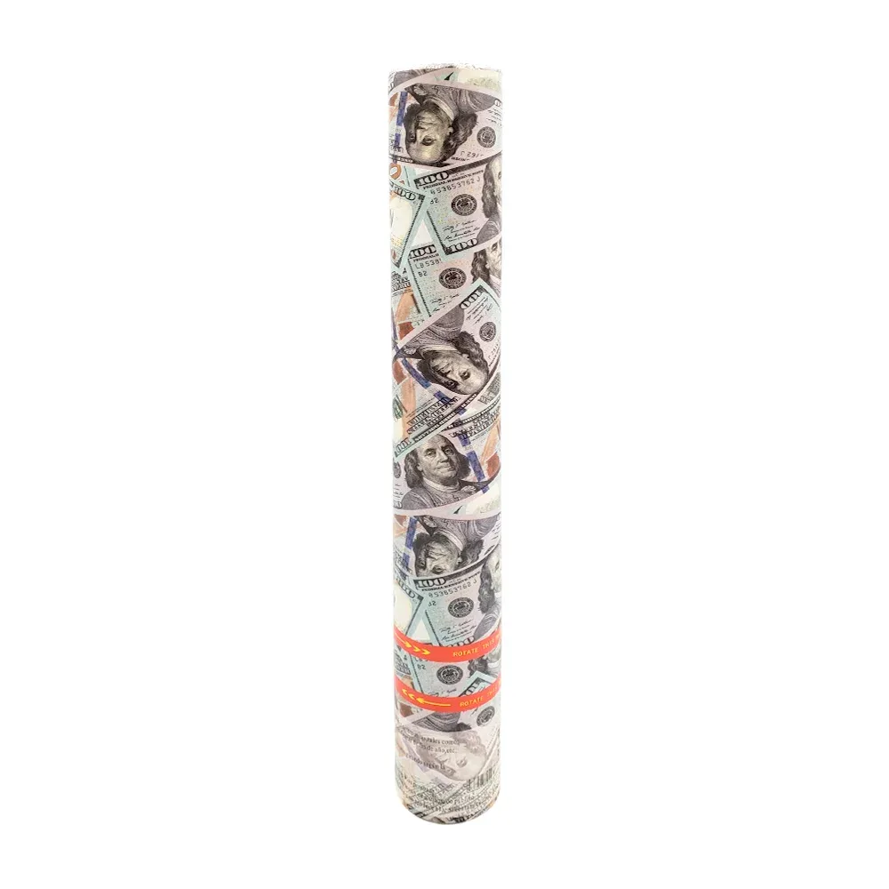 Bazuca cañón de 58cm lanza confeti con diseño de dólares / li-6