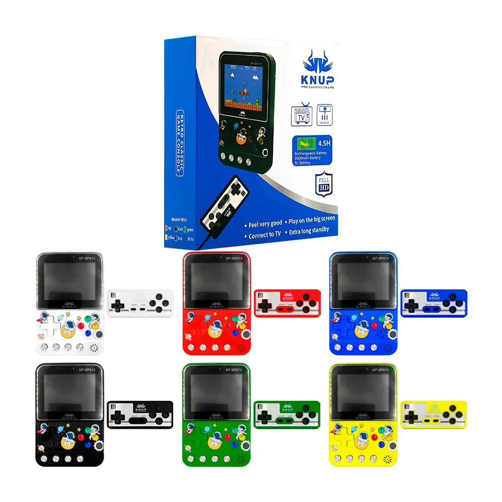 Mini consola clásica recargable con conexión a la tv y control extra con diseño