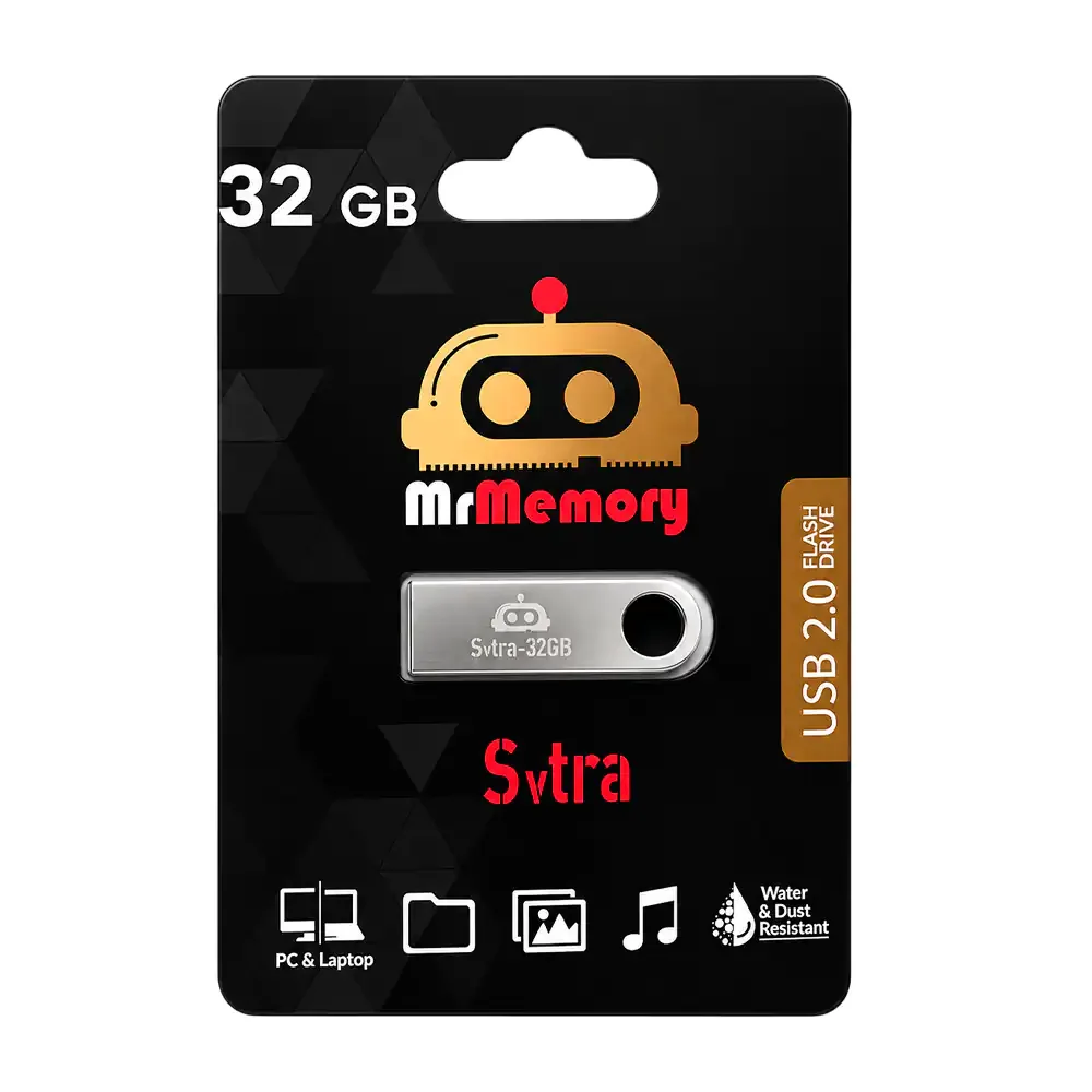 Memoria usb flash 2.0 mrmemory metálica de 32gb / u2svtra/32gb-sl