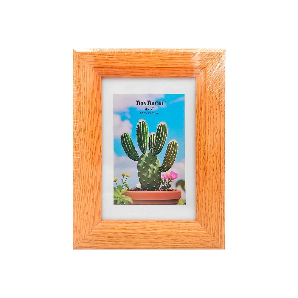Portarretrato de madera con diseño clásico, 10.2x15.2cm, variedad de colores
