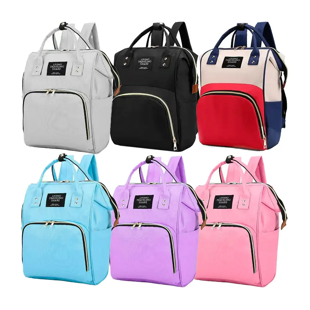 Mochila multifuncional de 2 compartimientos, variedad de colores / living traveling share / m889