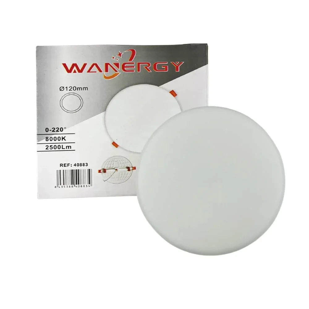 Lámpara led tipo plafón ajustable redondo wanergy extra plano con consumo de 25 watts / 408834