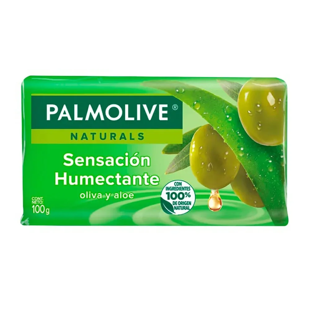 Jabón en barra palmolive - oliva y aloe 99523m