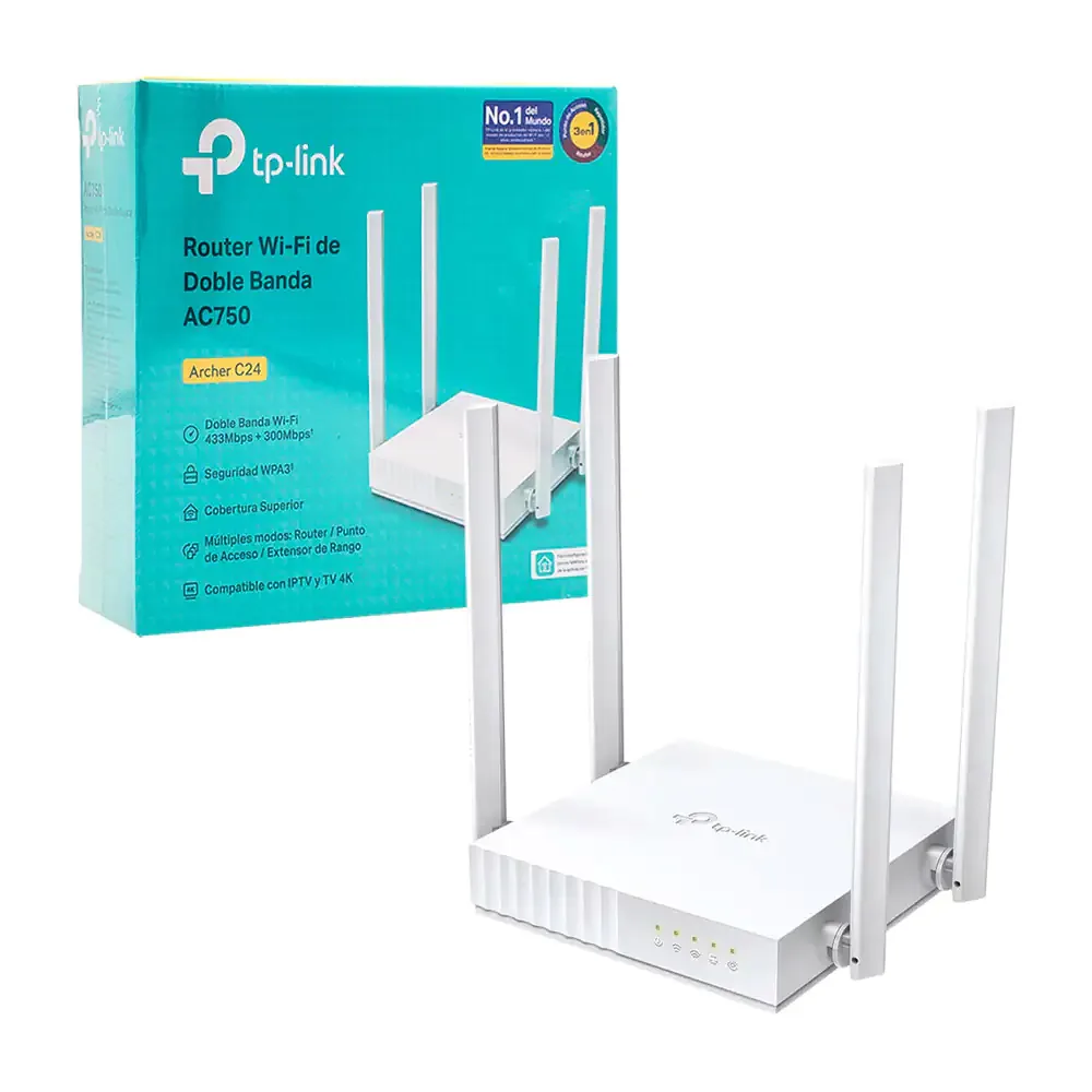 Repetidor tp link de largo alcance con 4 antenas, seguridad con doble banda