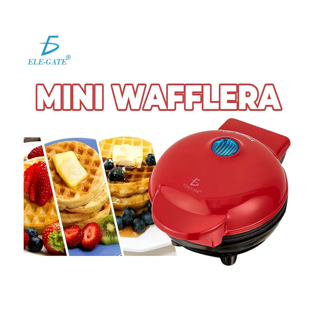 Waflera eléctrica pequeña redonda / hog.123.redondo