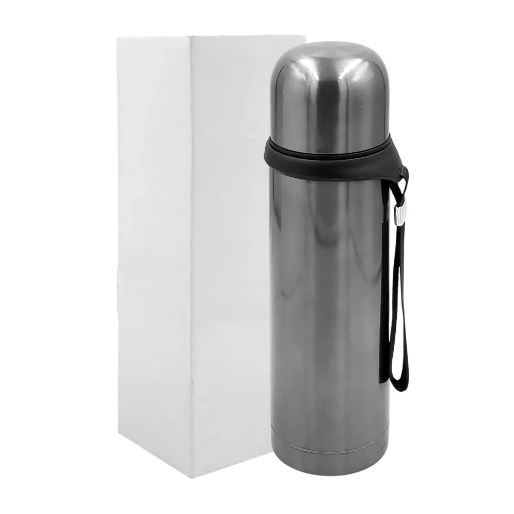 Botella termo de acero inoxidable en color liso y capacidad de 500ml / st8199