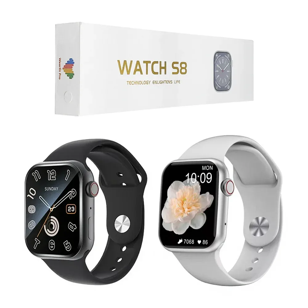 Smart watch s8 - series 8 con cargador magnético y correa de plástico / 478679
