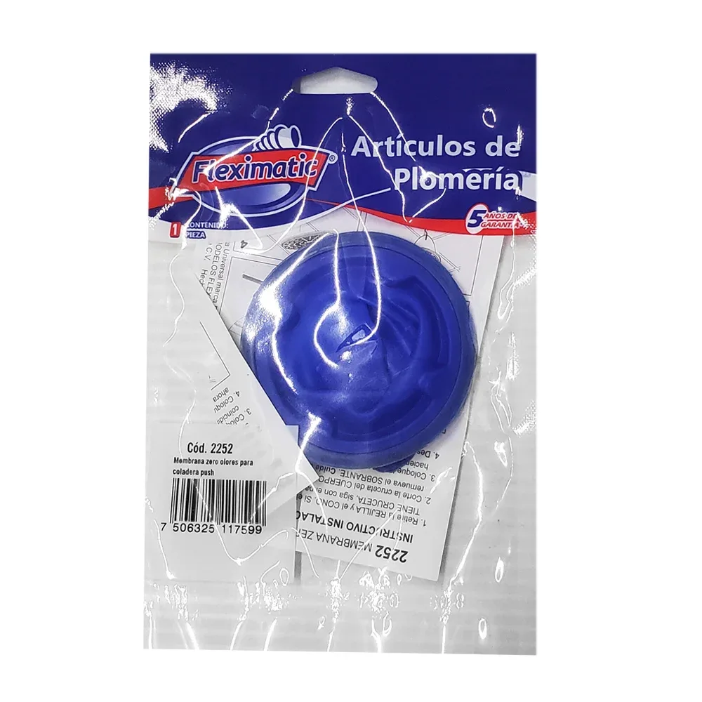 Membrana cero olores de silicón para coladera / 2252