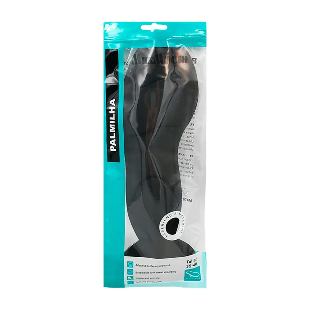 Par de plantillas maxmacia con almohadilla para soporte del tobillo, talla 35-40