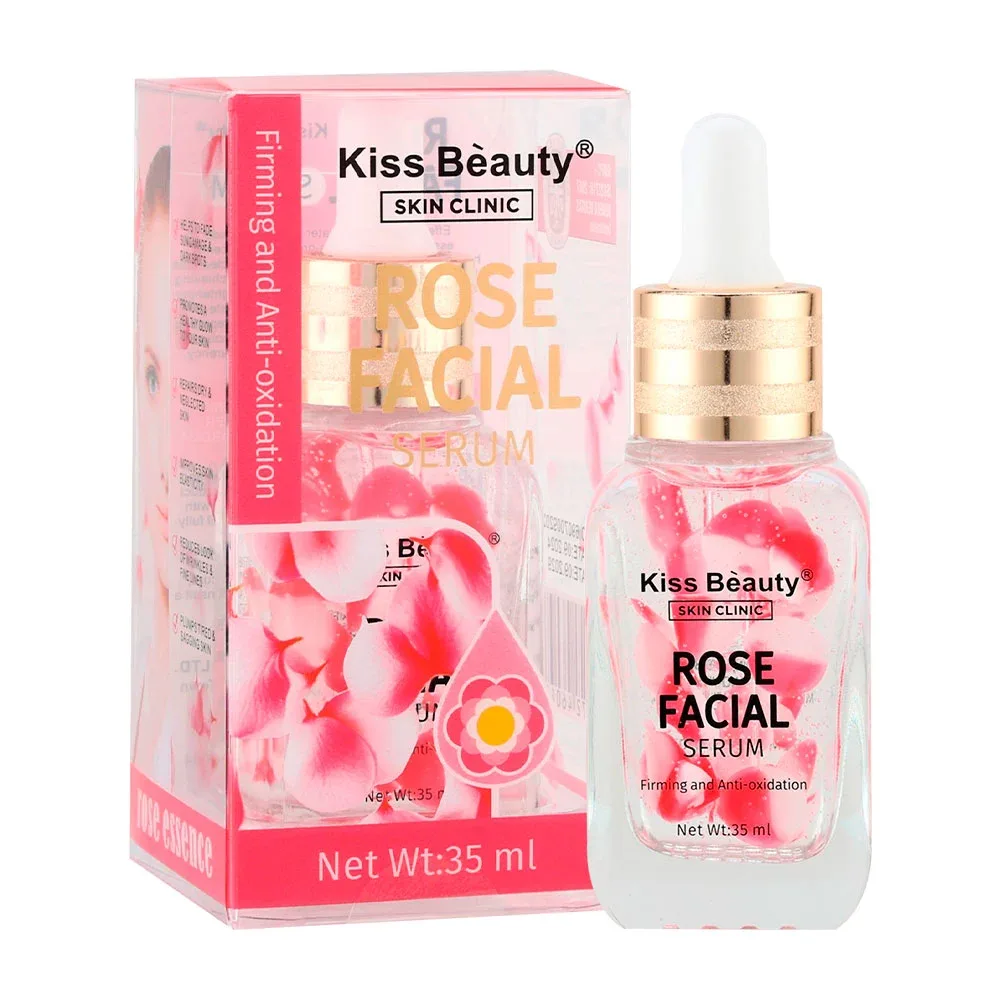 Serum facial con extracto de rosas, iluminador y relajante facial, 35ml