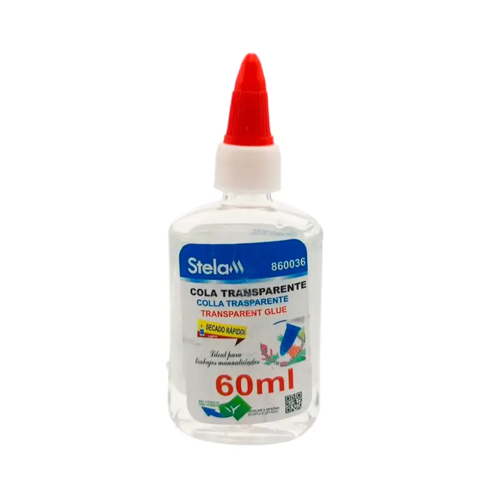 Bote con silicón frío stelam de 60ml de secado rápido / cola transparente