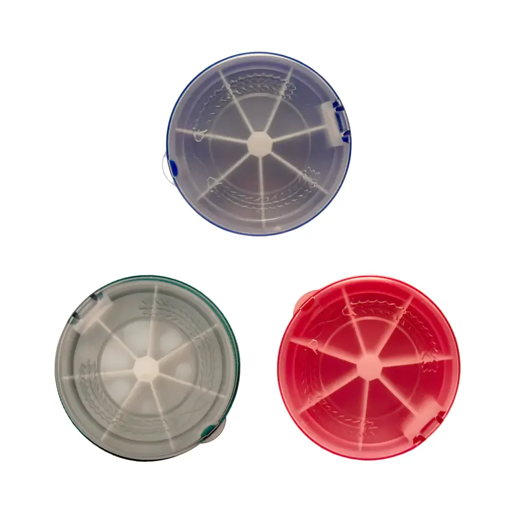 Estuche pastillero circular con 7 compartimentos y tapa grabada, variedad de colores