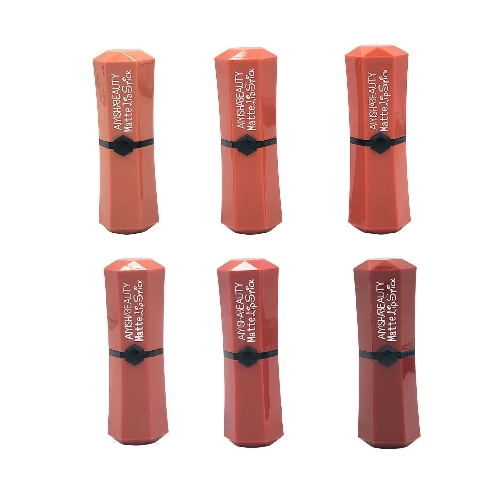 1pza Labial en barra retráctil con efecto matte, variedad de tonos / aiyisha beauty matte lipstick