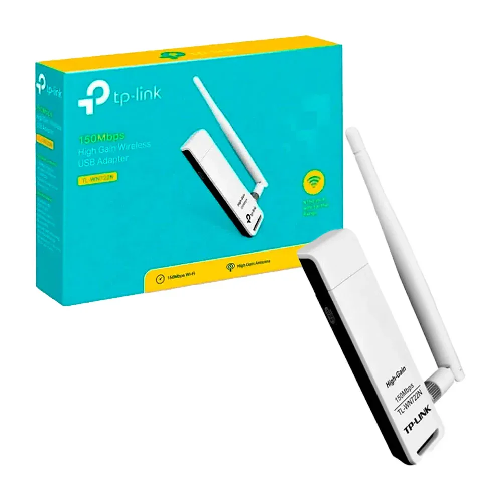 Adaptador inalámbrico tp-link 1 antena / 4dbi tl-wn722n