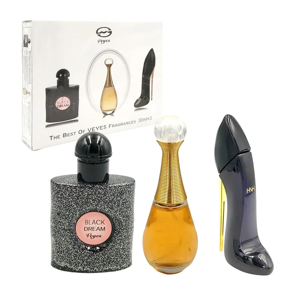 Kit de 3 perfumes veyes en spray con fragancia para dama de 30ml, 30mlx3