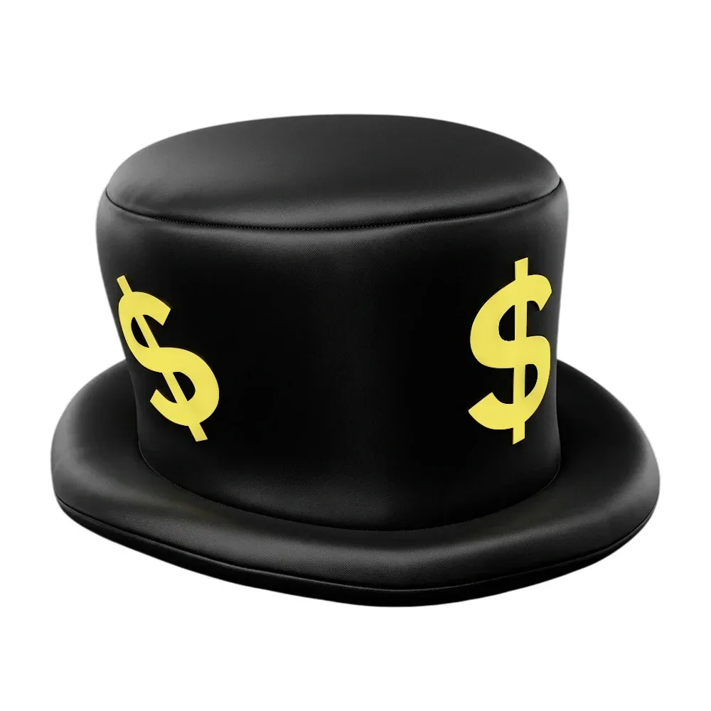 1pza Sombrero chico para fiesta con logotipo de dinero / sbr.dinero
