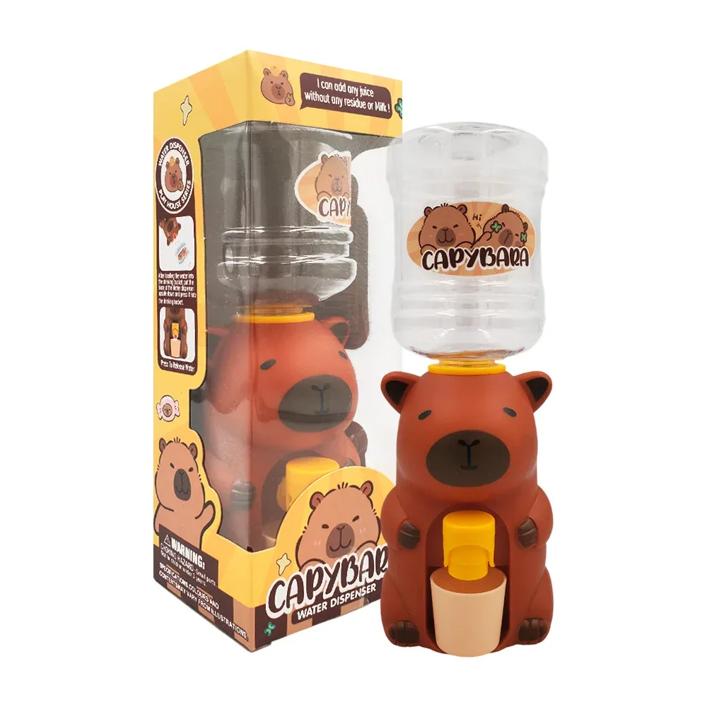 Dispensador pequeño, forma de capibara con mini garrafón de plástico / 2016-291
