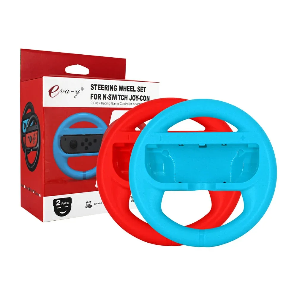 Par de fundas rígidas en forma de volante para controles de nintendo switch / snd-399