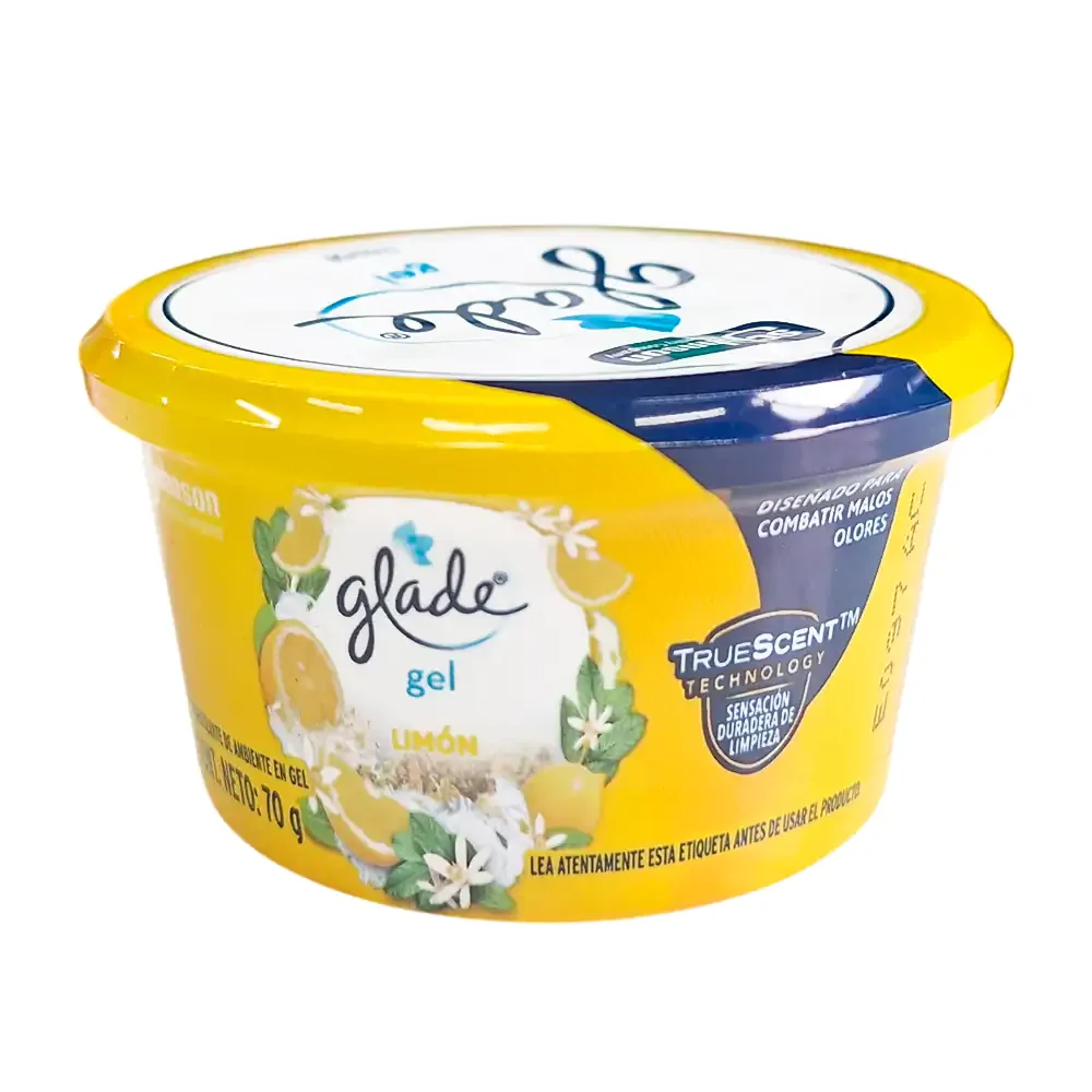 Aromatizante ambiental glade mini gel con aroma a limón 70g / 998285
