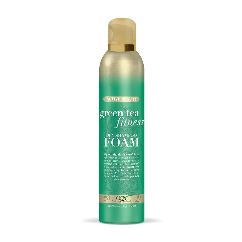 Espuma shampoo ogx de 142g con extracto de té verde para entrenar