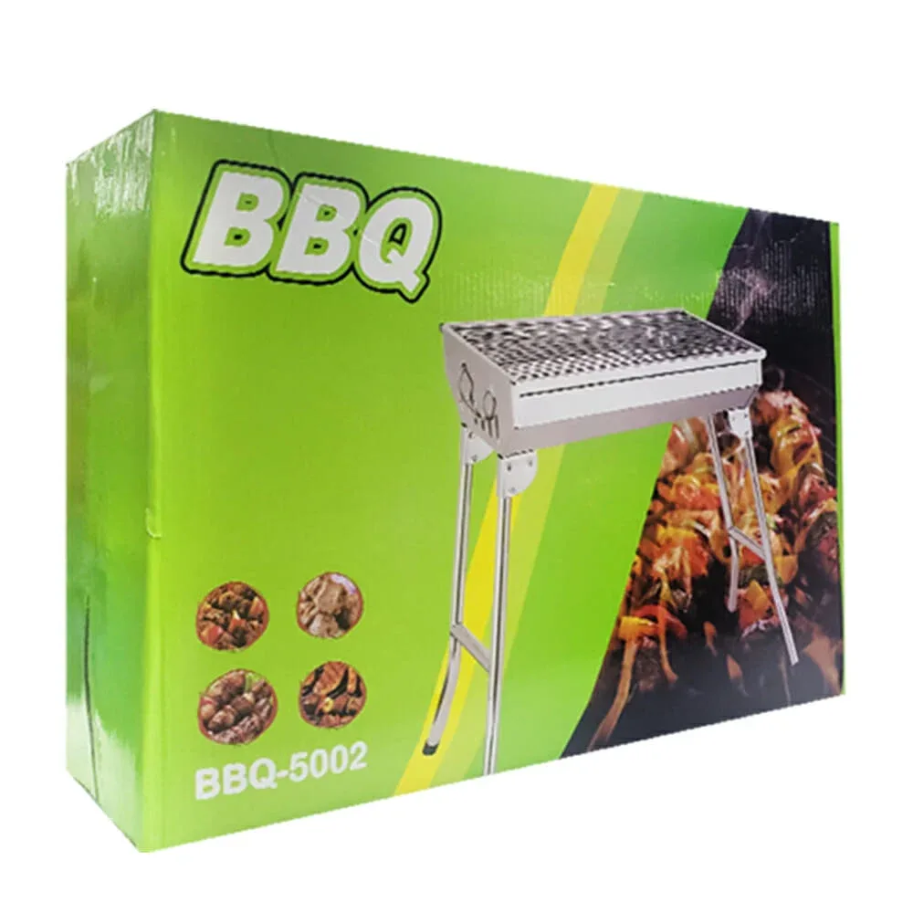 Brasero parrilla asador rectangular portátil mediano / kl-5002