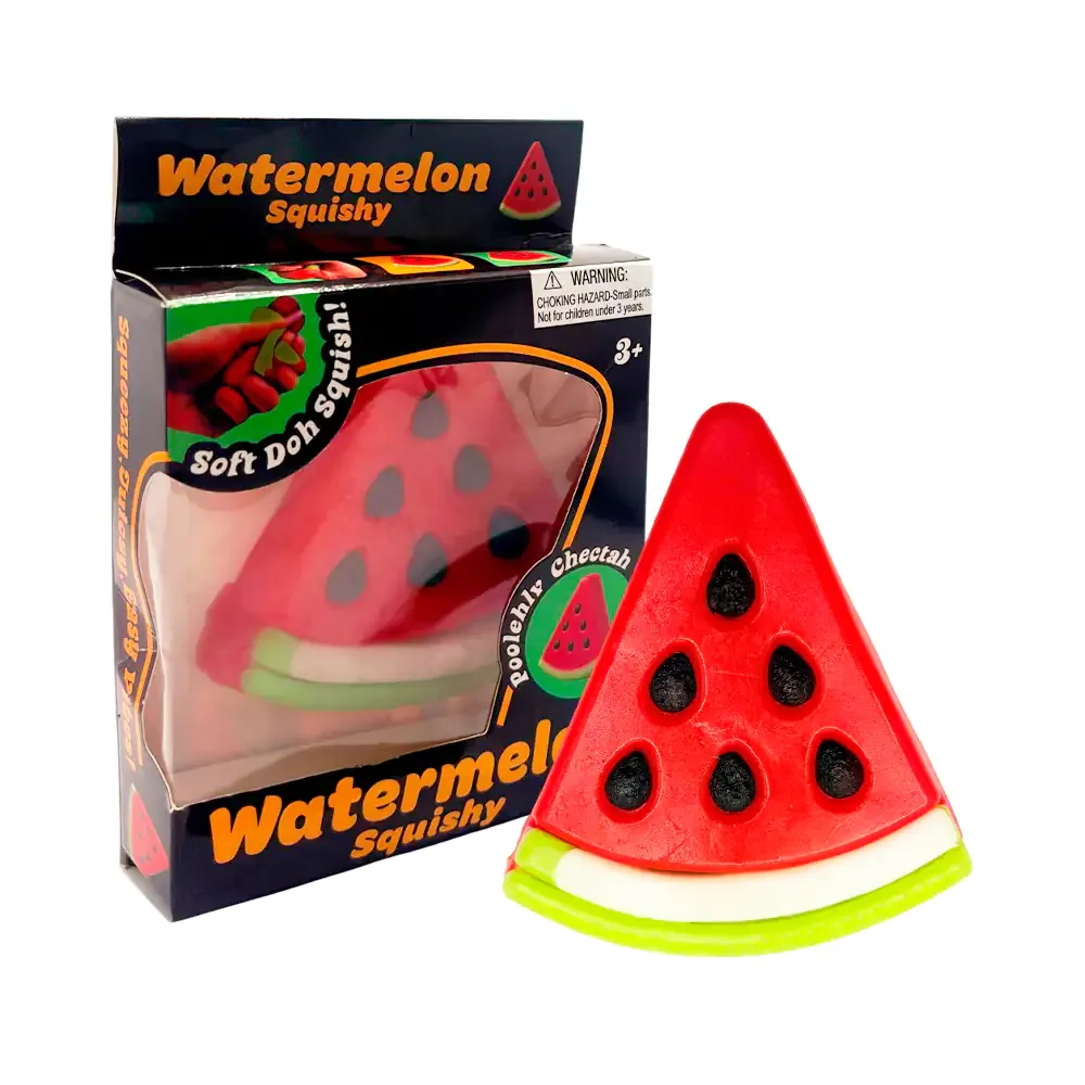Squeeze pegajoso antiestrés en forma de sandia, watermelon squishy / 25267nab