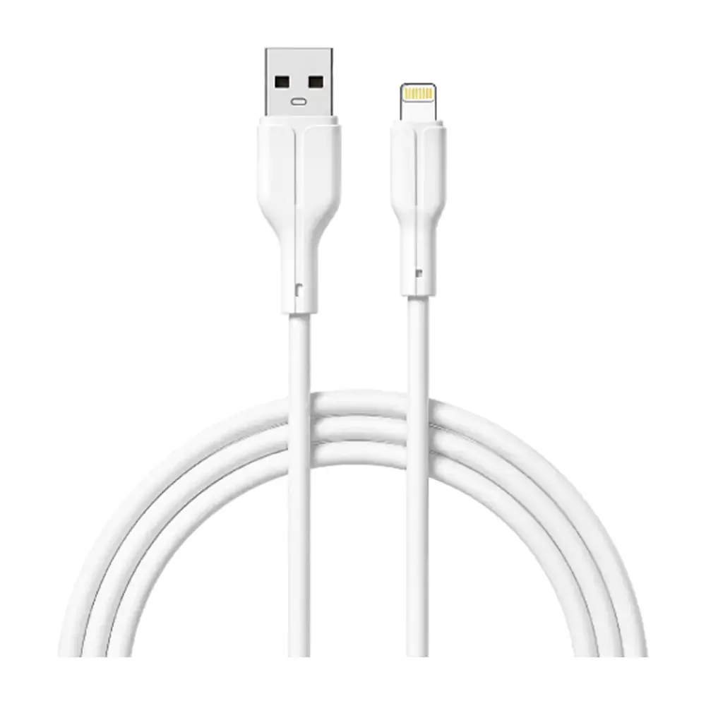 Cable para carga o transferencia de datos usb-a - lightning 2a de 1mt de largo / wi.zy03