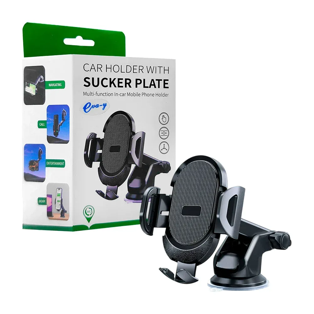 Soporte ajustable para carro con ventosa de seguridad, 360 grados, universal