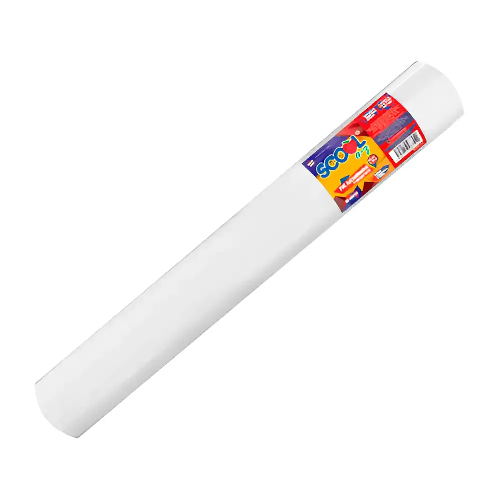 Rollo de papel contact scool transparente adhesivo de 45cm x 20m / 8755