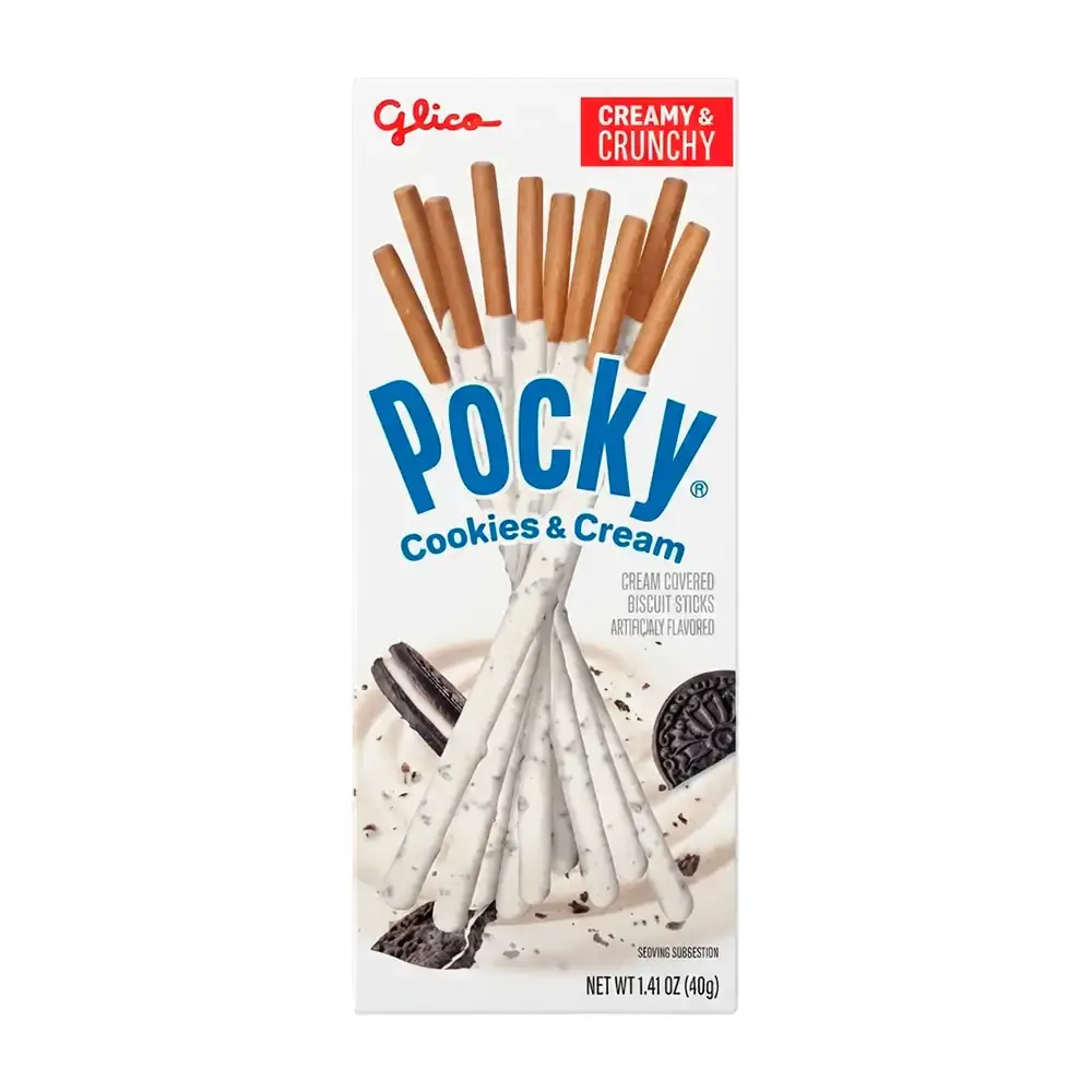 1pz Pocky Palito de galletas, cubierto cookies y cream 40g / pocky-cc