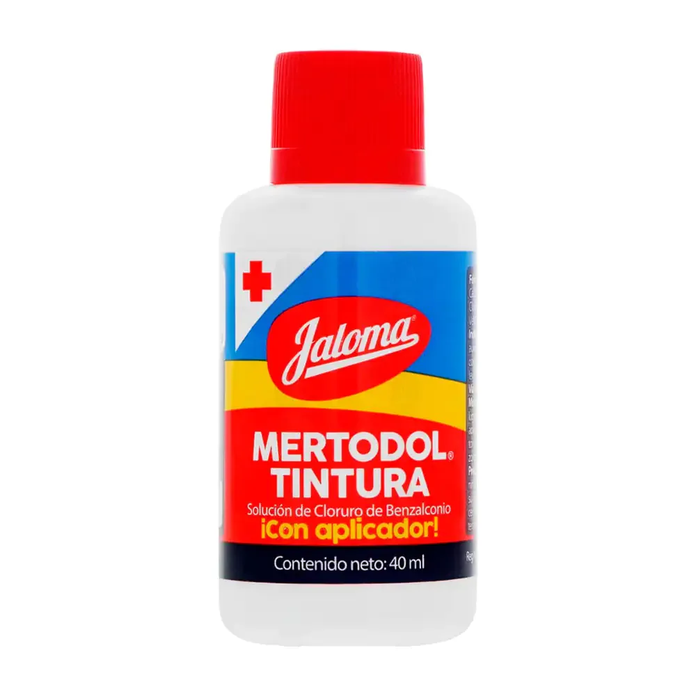 Solución jaloma mertodol tintura, cloruro de benzalconio + aplicador, 40ml / 313073 / mertiolate