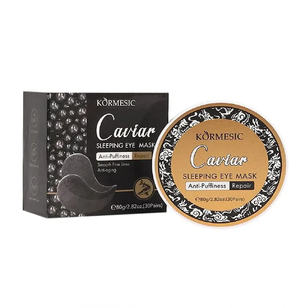 Caja con 30 pares de mascarilla para los ojos con caviar, anti ojeras / kmc98665