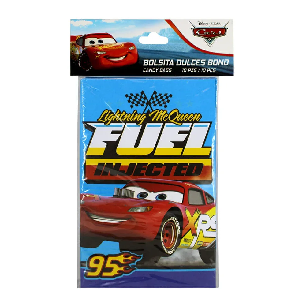 Paquete con 10 bolsas dulceras granmark de cartón con diseño de cars, variedad de diseños / 498-678