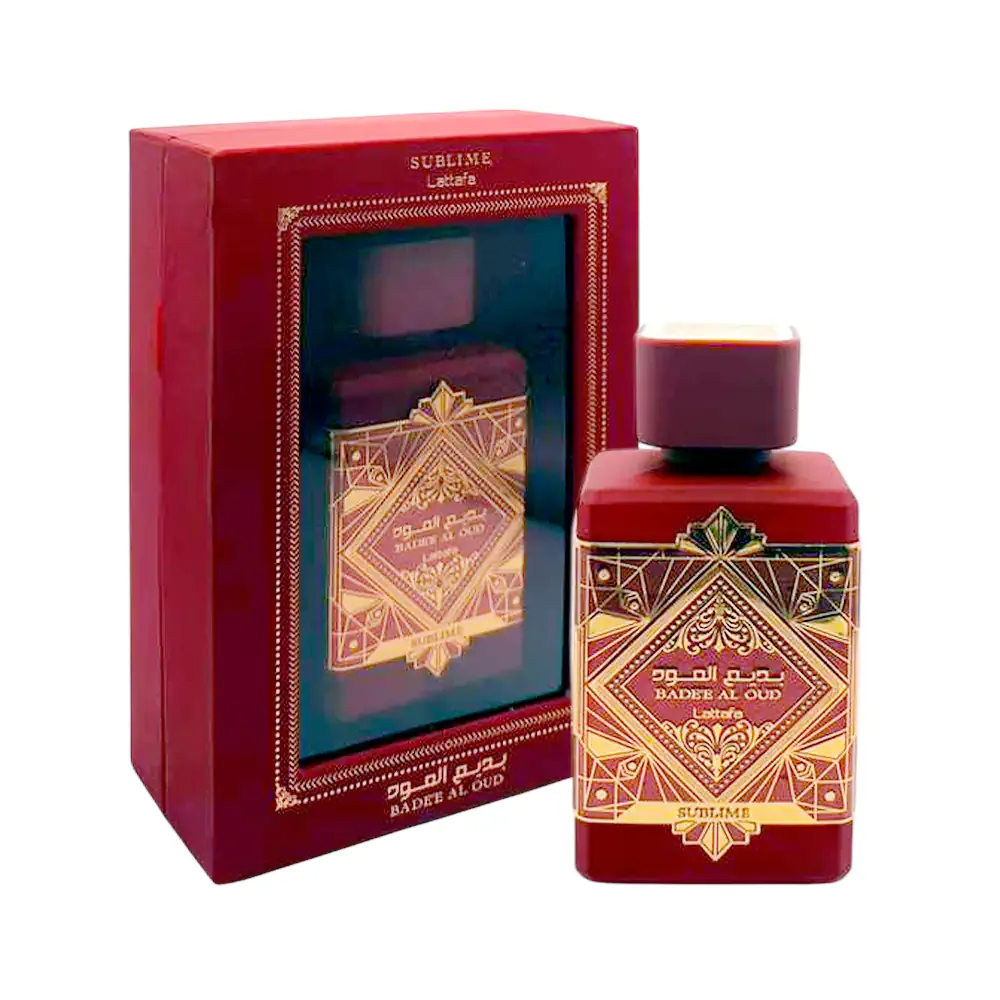Perfume badee al oud sublime lattafa en spray con fragancia para dama, 100ml