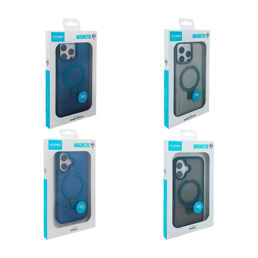 Funda protectora para iphone con anillo magnético magsafe, 16 o 16 pro max