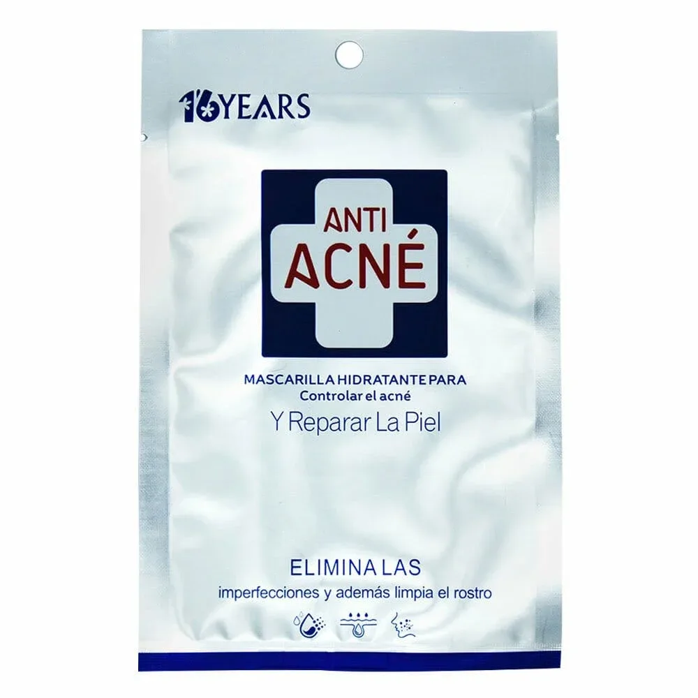 1pza Mascarilla hidratante para controlar el acné 25ml / 16y15