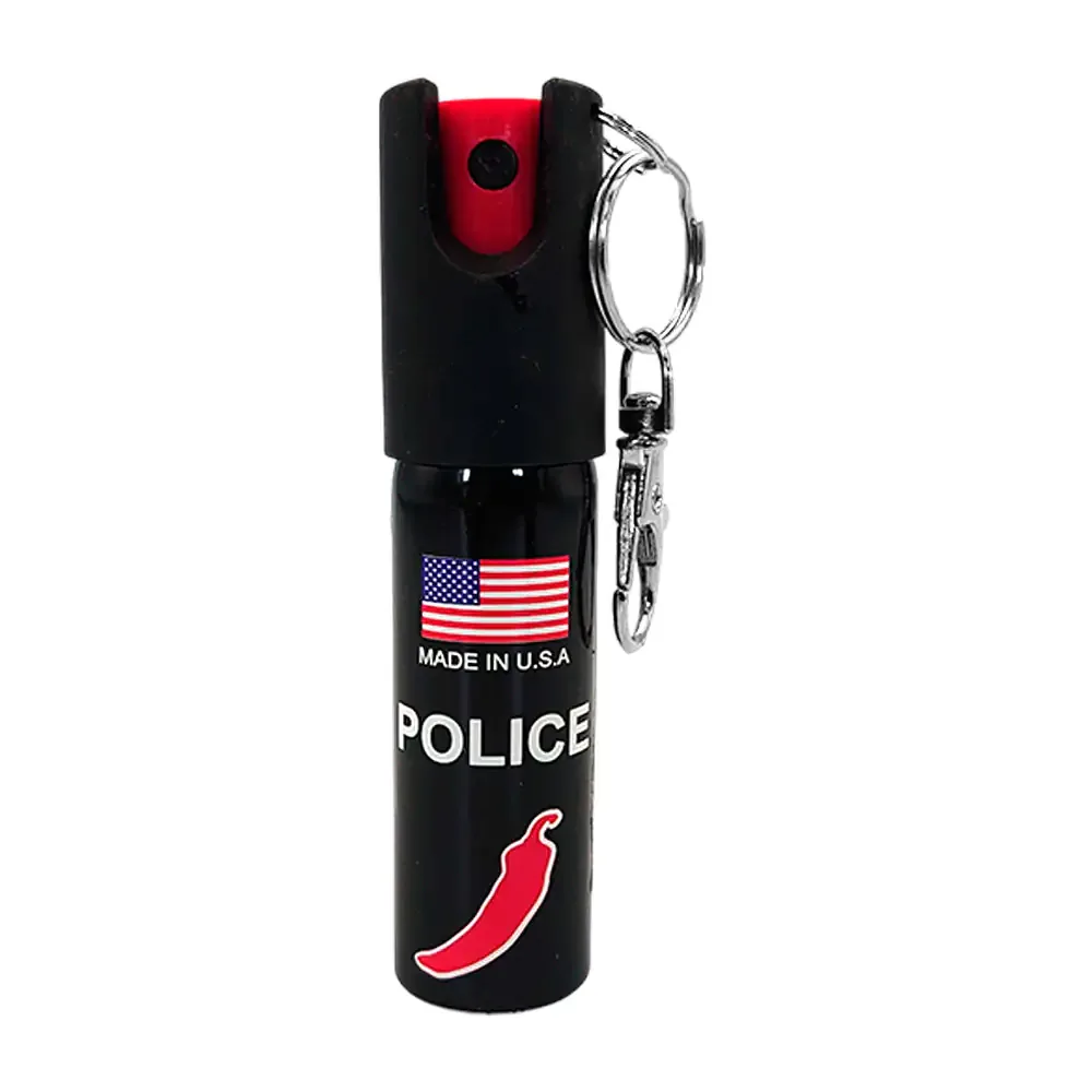 1pza gas pimienta para defensa personal tipo llavero, 20ml / police