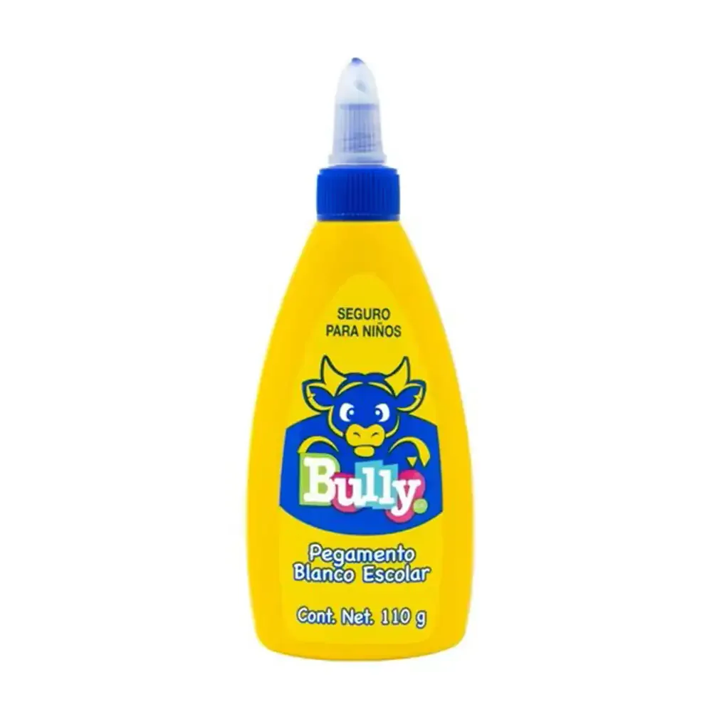 1pza Pegamento liquido blanco bully escolar de 110g con seguro de niños