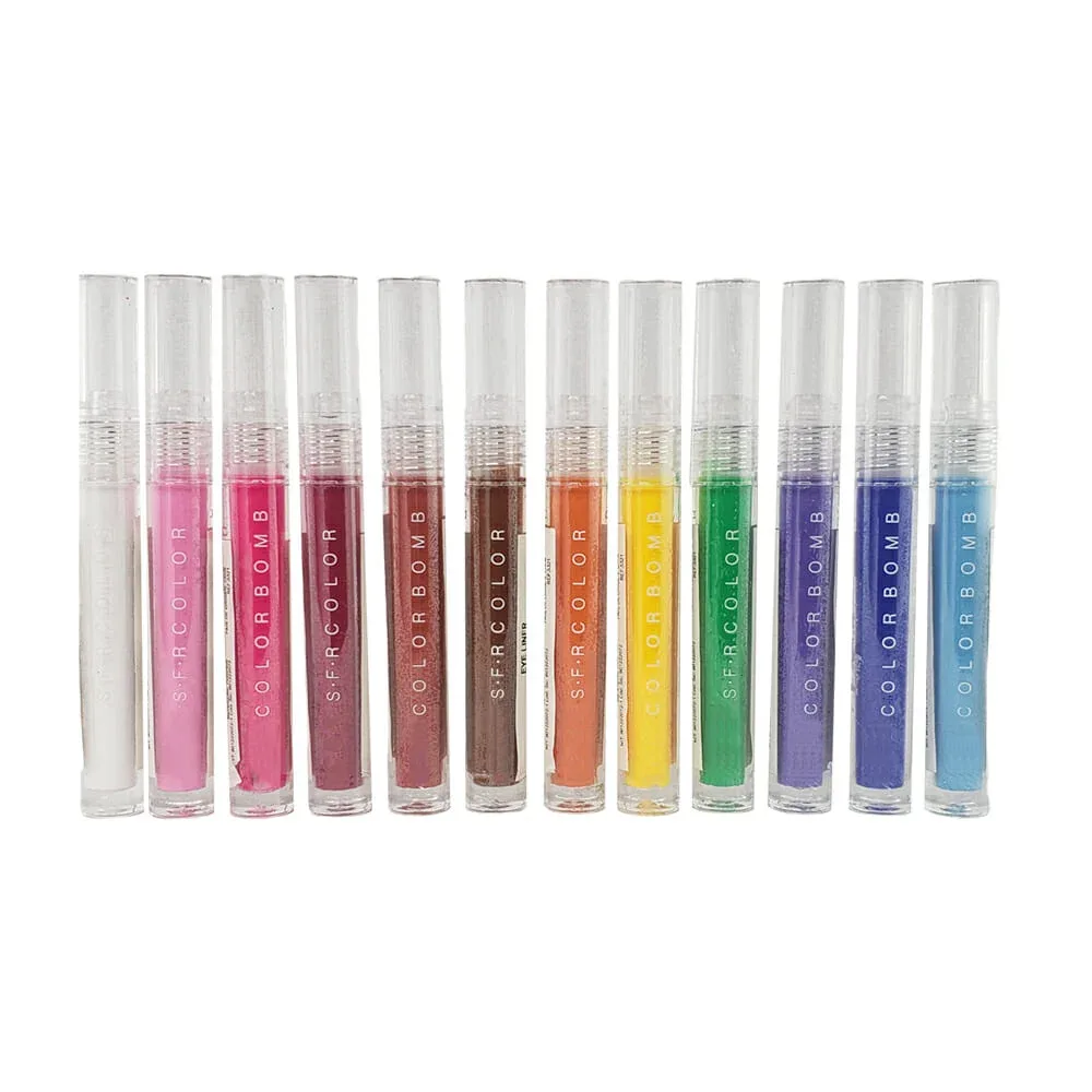 1pza Delineador líquido s.f.r color para ojos, variedad de colores / colorbomb