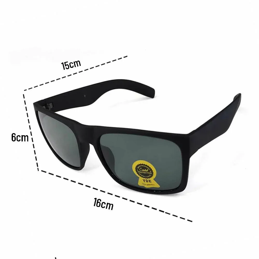 1pza Lentes solares cuadrados color negro / 3011-3f