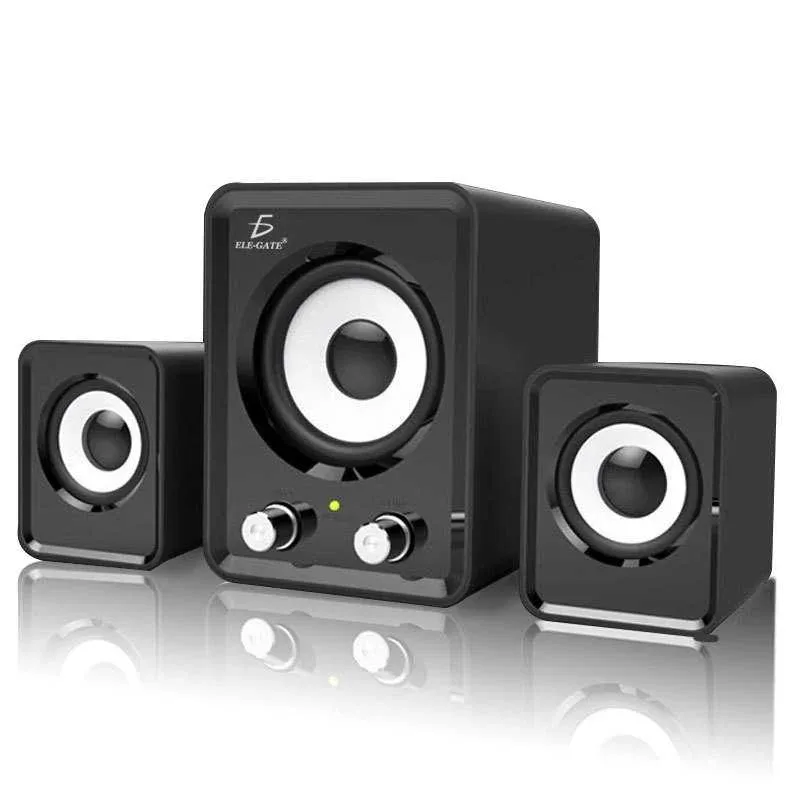 Bocina para computadora pc usb 2.1 subwoofer 3.5mm