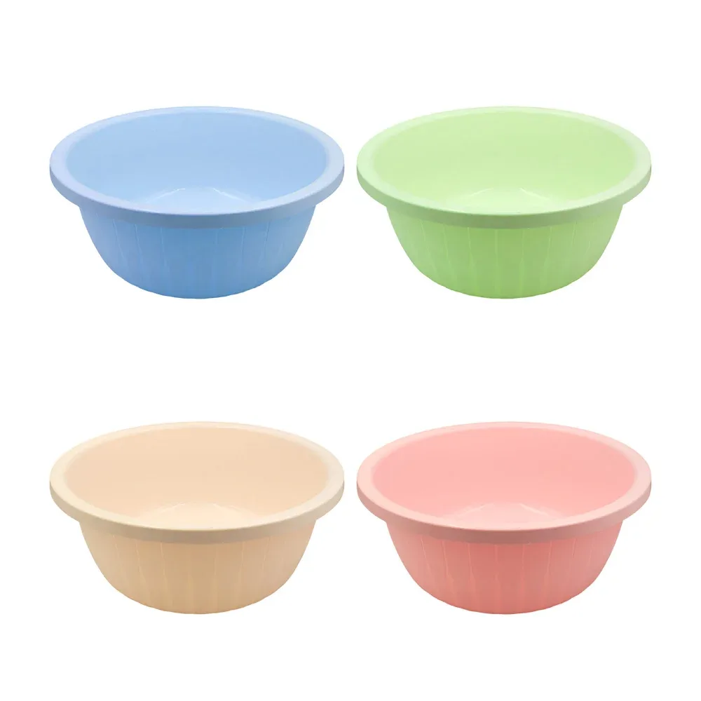 Palangana de plástico con capacidad de 12.5l, tonos pastel, variedad de colores