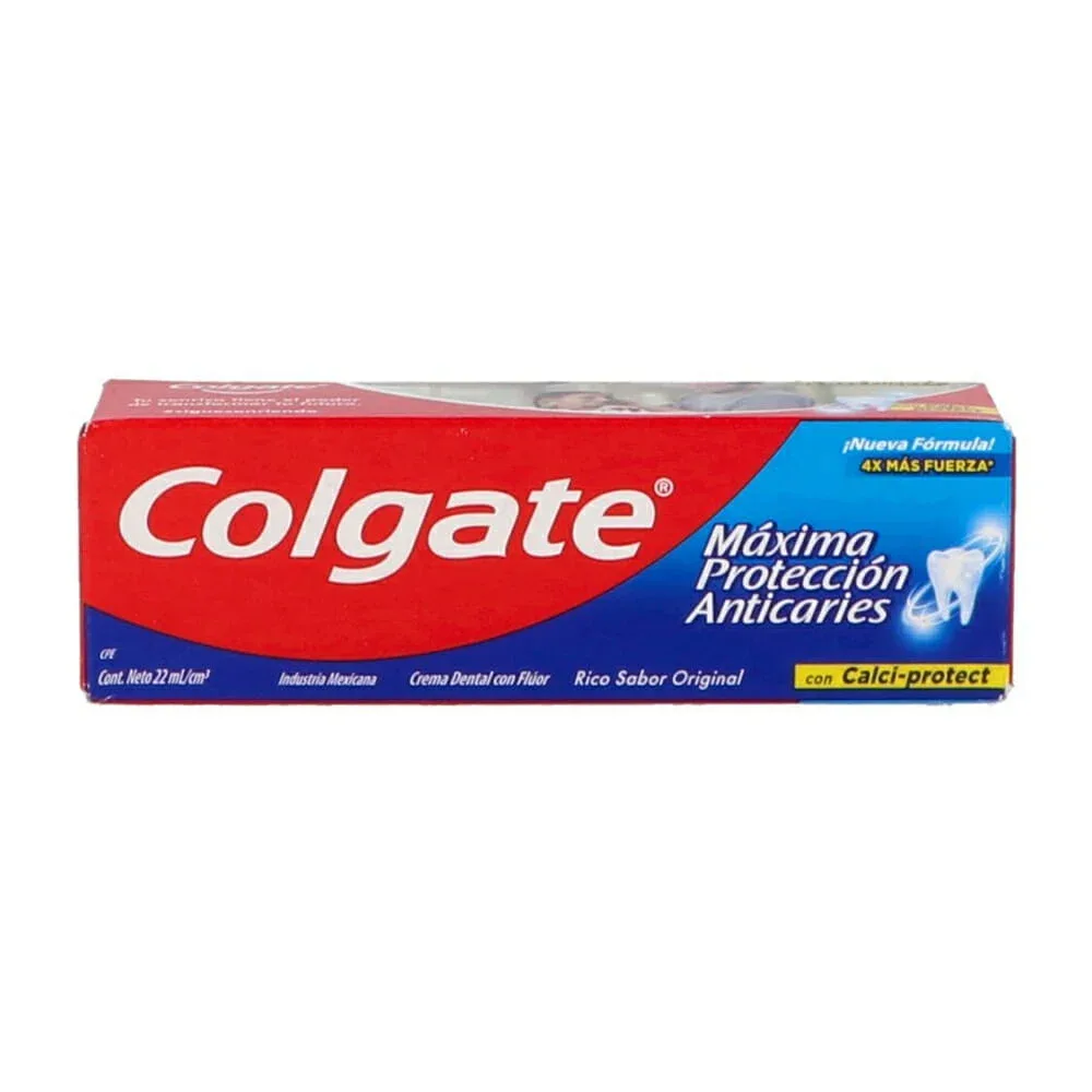 Mini pasta colgate, máxima protección anti caries, 22ml / 39152 / 26145p
