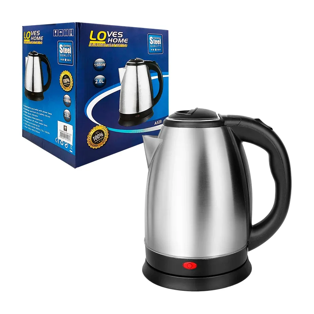Cafetera eléctrica loves home tipo jarra con capacidad de 2 litros, 1500w