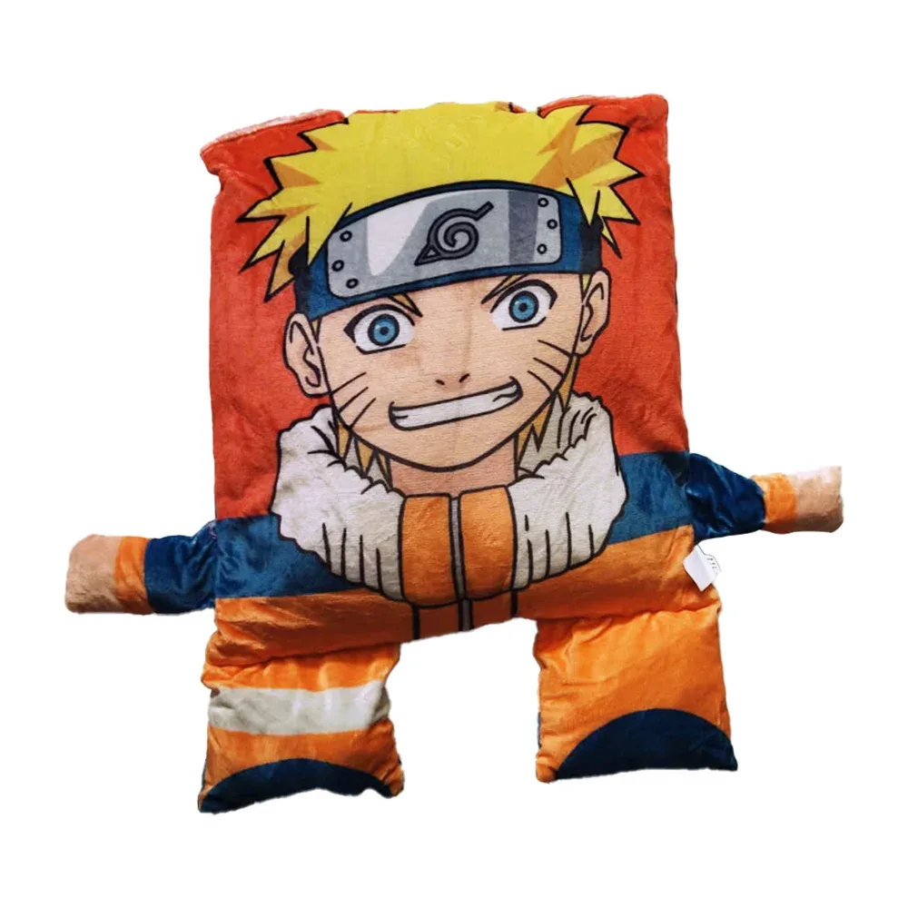Almohada feliz pequeña con brazos y pies 45x60cm diseño naruto / 12-4434